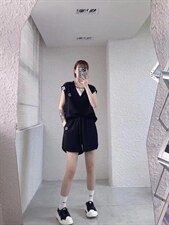 夏季新款休闲套装，女装运动套装，C&B