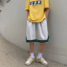 2023夏季嘻哈复古拼色运动短裤休闲百搭五分裤GD104P25，男装休闲裤，星座1116-2