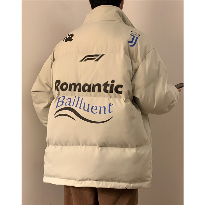 冬装新品面包服棉服潮印花情侣棉衣加厚宽松外套潮D238P118男,男装棉衣,电商A335-1（原A458）