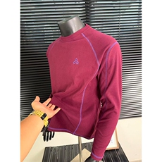 高品暖绒+撞色明线+刺绣户外训练骑行抓绒打底衫男女A1288-P48，男装T恤，星座1505