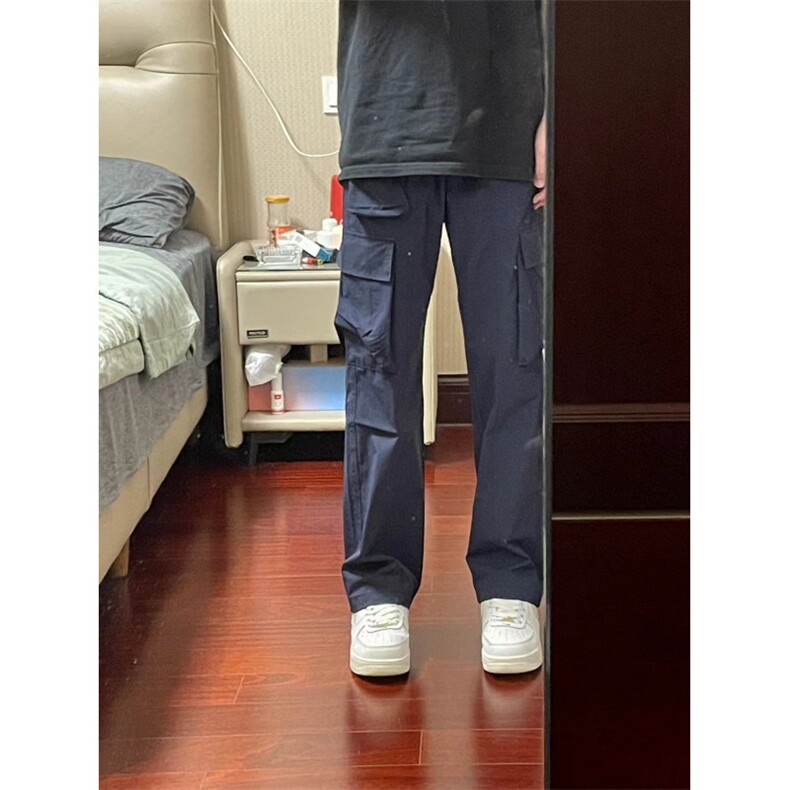 【有货】藏蓝色工装裤男款ootd美式机能登山冲锋裤KZA139WW-特P43,男装工装外套,星座1007（原301D）