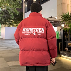 2024冬季新款港风外景大码印花立领棉衣M-5XHM24549-3-特P50，男装棉衣，电商A022