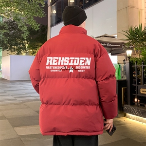 2024 冬季新款 港风外景大码印花立领棉衣M-5X HM24549-3-特P50图片