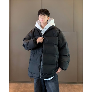 新款秋冬季男士港风棉服2025男女同款加厚保暖百搭立领棉衣外套图片