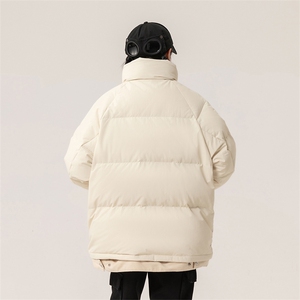 新标白鸭绒简约休闲立领外套纯色加厚羽绒服ESY0221-P205图片