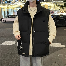 电商DSA028-MJ2302100聚酯P75新款港风百搭马甲男控108，男装背心/马甲，电商A028
