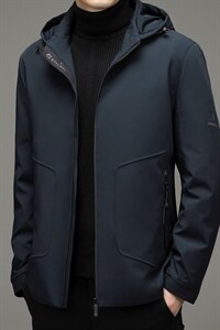 2023冬季新款脱卸帽羽绒服休闲外套中年爸爸装上衣YYYR15-P300,男装羽绒服,电商B212（原钱塘6029）