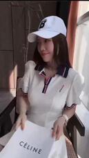 夏季新款学院风休闲连衣裙，女装连衣裙，L·H·X
