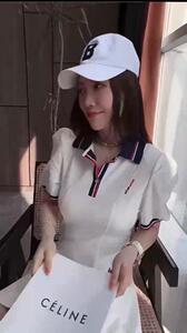 夏季新款学院风休闲连衣裙图片