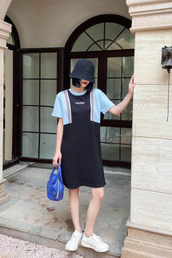 烫钻清新连衣裙，女装连衣裙，艾梵煕尔