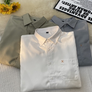 25年春季拼色衬衫长袖大码宽松落肩现货DS-C323-1-7712-特批38图片