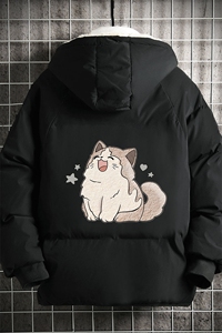 控128加绒面包服男大码羊羔毛棉衣男MY16358-P100图片