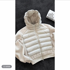 抖音冬季复古摇粒绒连帽棉服阔腿裤套装M363-P127K363-P67(网图，男装棉衣，电商B267