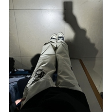 美式牛仔裤男秋季痞帅高级感设计感男裤宽松直筒潮牌长裤X04p55，男装牛仔裤，电商D256-1(原A064-1)
