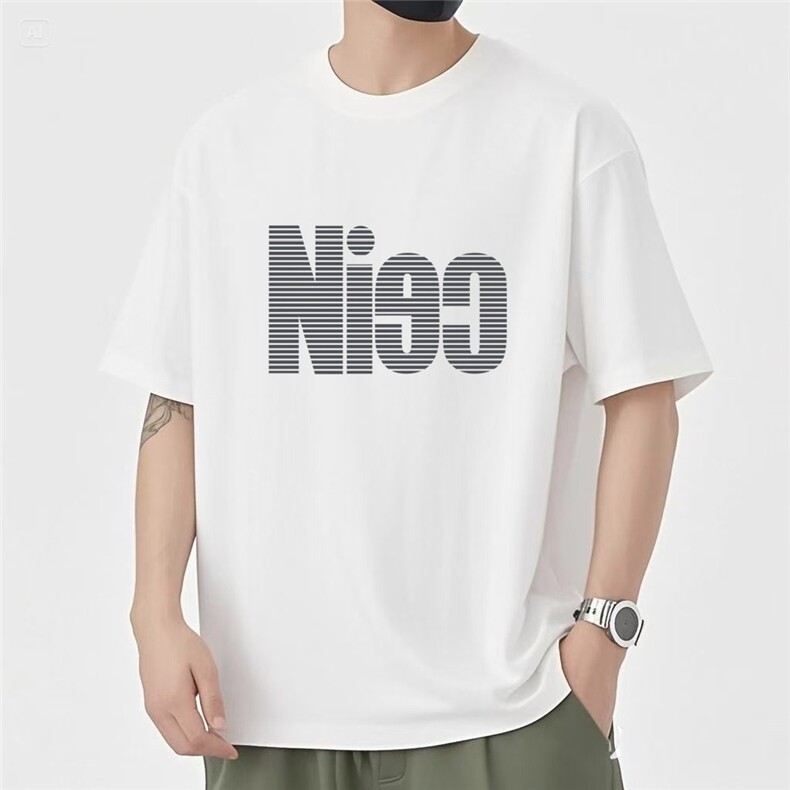 1506/QL3150/P33短袖t恤男士潮流夏季港风宽松半袖男上衣服,男装T恤,星座1506