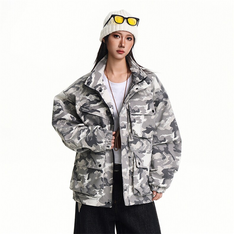 美式新款冬多口袋户外机能休闲棉衣外套A436-W995-P95138,男装棉衣,电商A436