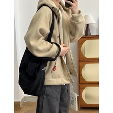 摇粒绒连帽拉链卫衣外套1302-GS02-P55成分100聚酯纤维，女装短外套，星座1302