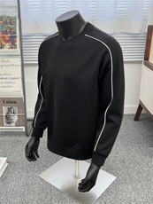 假模圆领无帽卫衣男秋季2025新款宽松长袖男A436-5117-P50，男装卫衣，电商A436