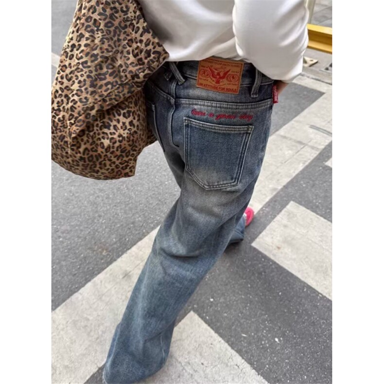 男秋新款简约百搭深蓝小脚修身牛仔长裤版青年休闲 NB5153图片