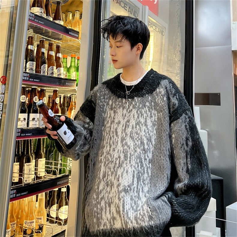 电商DSA028-CP01P70100聚酯新款时尚设计圆领毛衣男限价98,男装针织衫/毛衣,电商A028