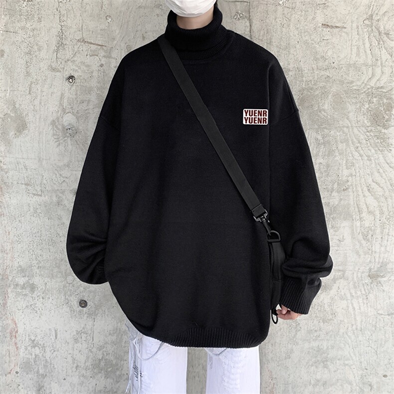 抖音供货、现货秋季冬高领毛衣宽松打底衫D223A-MG2312-特P45,男装针织衫/毛衣,电商019-1