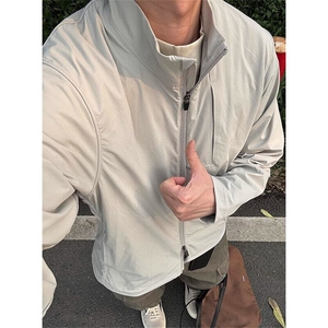 立领防晒外套男款夏季薄款户外炸街防晒衣高级感速干夹克 JY117图片