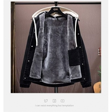 1506-1/M9321/P70牛仔外套男冬季加绒加厚潮牌宽松休闲夹克棉服，男装工装外套，星座1506-1