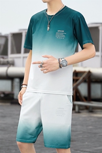 男士短袖裤休闲套装运动青少年韩版潮流帅气夏季衣搭配V9908-P45图片