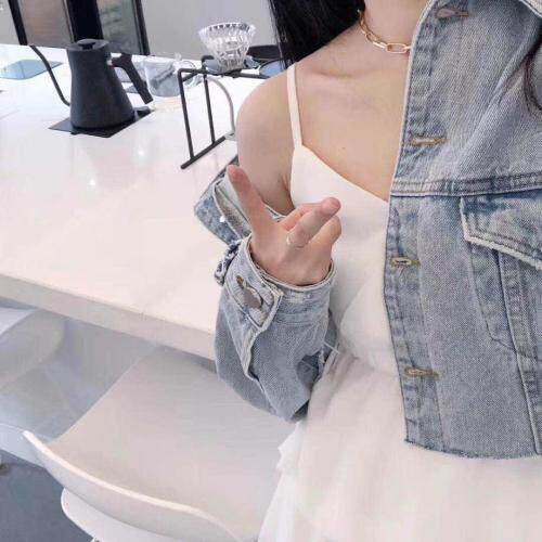 韩版百搭牛仔衣，女装，FST