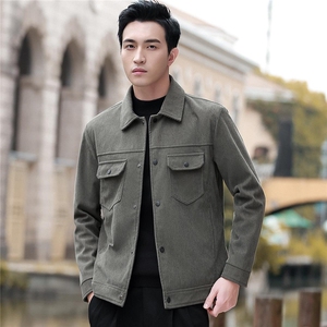 JK877-P70商务休闲百搭上衣男款春秋款工装夹克大码外套图片