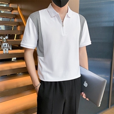 23男士翻领T恤polo衫A210-3320-p5570%棉%聚酯纤维5%氨纶，男装T恤，电商A210