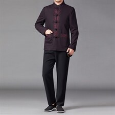 BAMJ-7806Y钱塘2020-2中年男士秋冬厚款休闲简约套装主推款P295，男装休闲套装，钱塘207-2