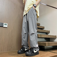 2025春夏款港风宽松设计感休闲百搭休闲裤直筒裤K24105-P35，男装休闲裤，星座717