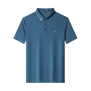 POLO衫男士短袖t恤翻领2023夏季新款潮牌休闲商务男装上衣图片