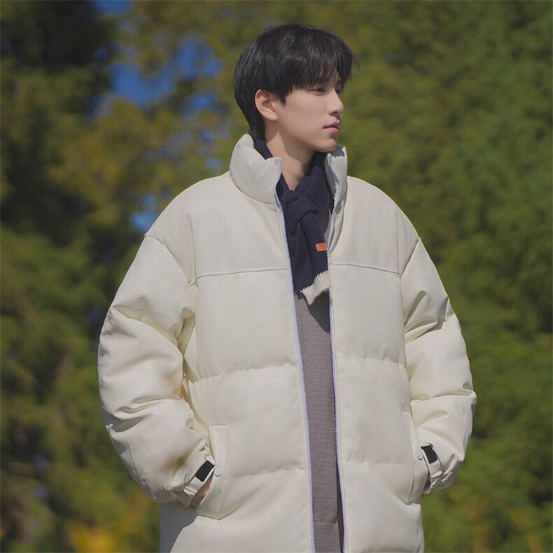 特批P70无差价冬款立领PU皮棉服外套男士防泼水保暖大码棉衣M2916,男装棉衣,电商A001-1