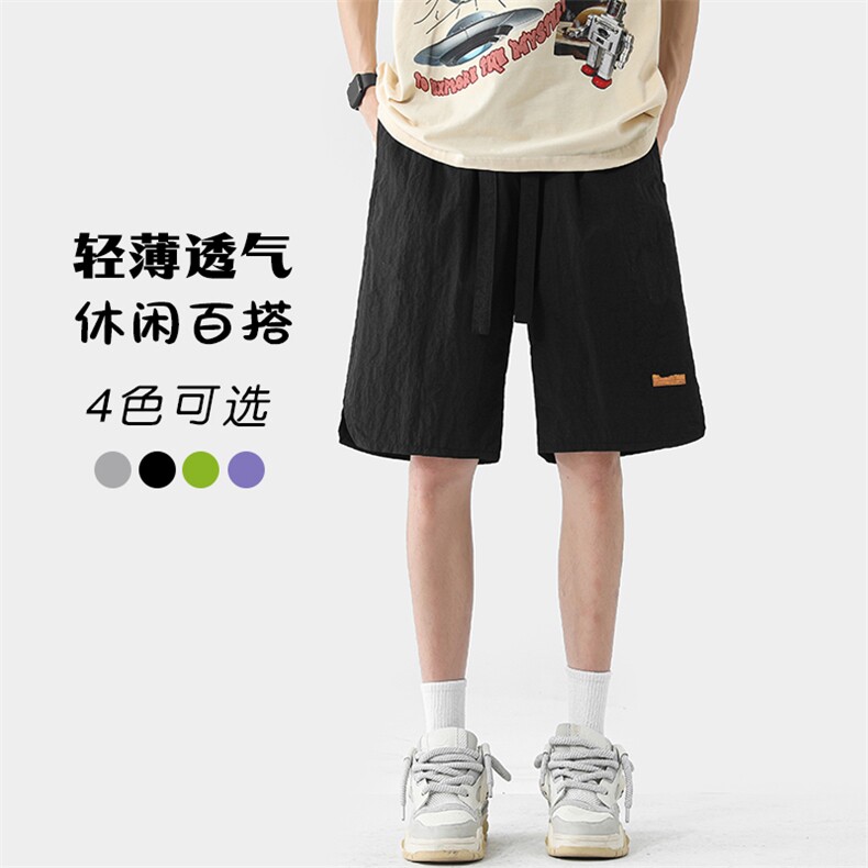 特P20无差价夏季多巴胺彩色男女大码糖果色贴标透气五分短裤DK93图片