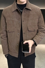 有报告新标50绒2025新款麂皮羽绒服A313-85552-P205控288，男装羽绒服，电商A313