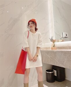 百搭休闲中长款T恤,女装T恤,麦缇诺