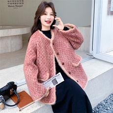 【新款】大货已出加厚小香风毛呢外套2C131-706-P225K328，女装短外套，2C131