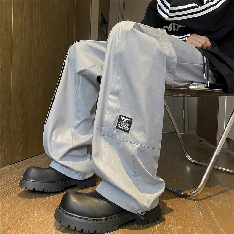 抖音品质秋季新款机能户外小标宽松冲锋裤B315-K24266-特p35控68,男装休闲裤,电商B315