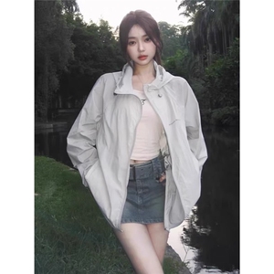 防晒衣女薄纱外穿夏季2025新款百搭宽松防紫外线薄款防晒服外套潮图片