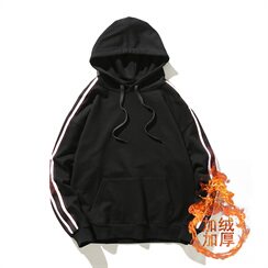 冬季加绒加厚白底日系港风国潮外贸chic风格连帽卫衣潮WY2220-P55，男装卫衣，电商A021A