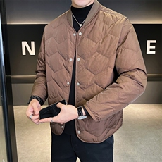 新标90绒冬季新款轻薄款羽绒服男棒球领保暖A329-YR2512-P185，男装羽绒服，电商A329