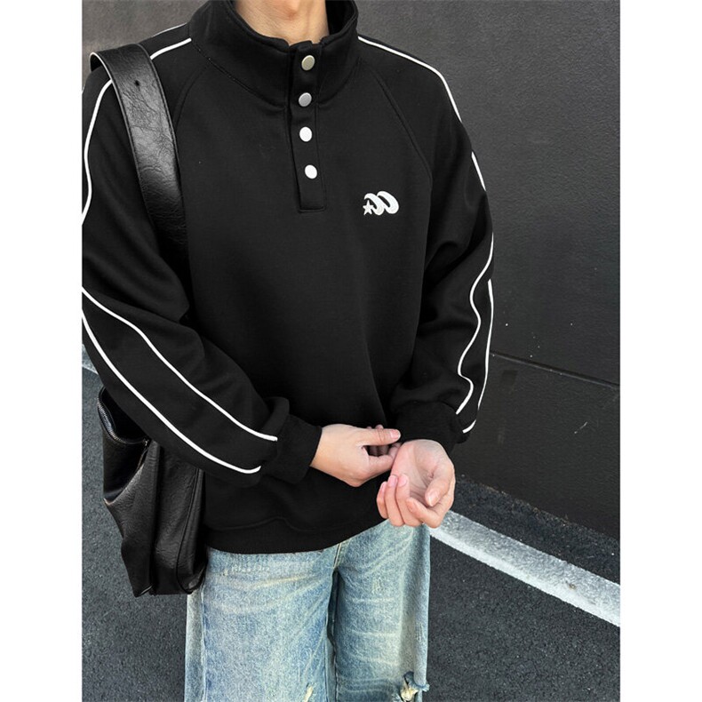 运动休闲刺绣polo领卫衣男cp109-特p65,男装卫衣,电商B371