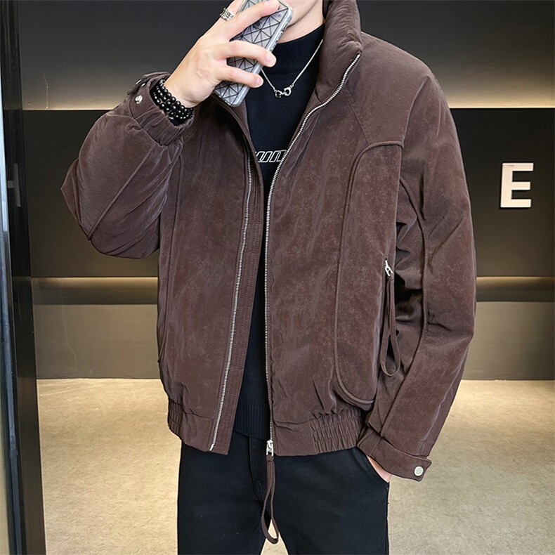 90标立领绒面设计白鸭绒羽绒服潮牌保暖外套YR9100-P309,男装羽绒服,电商D342