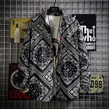 2021秋季网格挂拍日系大码男名族风菱形腰果花衬衫C3075-P45，男装衬衫，电商A001