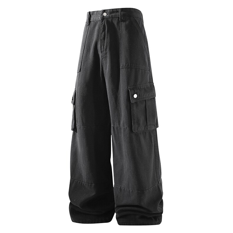 痞帅潮牌ins风休闲裤松弛感牛仔裤休闲宽松裤子K590TP60控89,男装牛仔裤,电商A102B