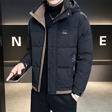 男装羽绒服冬季2025新款连帽加厚保暖外套C317-Y8289-P160，男装羽绒服，电商C317