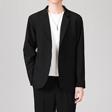 轻熟风一粒扣西服男潮流韩版修身商务男装高级感西装外套春秋X39，男装西服，星座1116A-2（原606A-1）