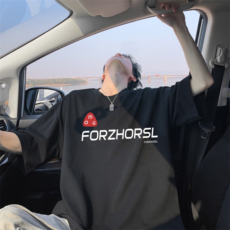 T2605特P19控38夏季男士t恤上衣短袖宽松纯棉潮流圆领t恤男，男装T恤，电商B205